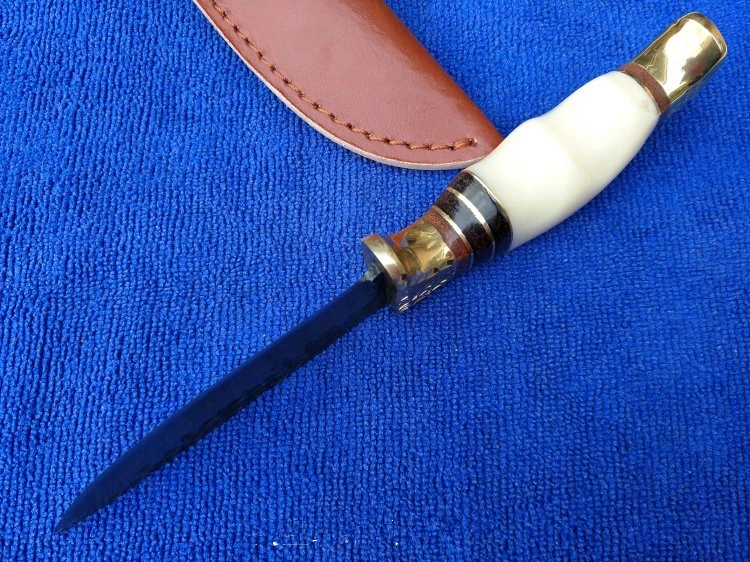 Цветочный стали полосой охотничий нож ручкой смолы воин открытый Sharp инструменты