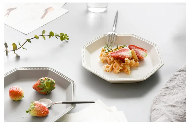 1PC Ceramic Steak Dish Fruit Dessert Plate Western-style Food dishes and plates sets snack dish OK 0890 | Дом и сад