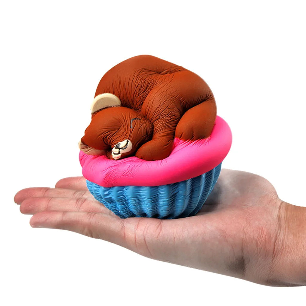 1 coloue Squeeze мягкий медведь крем ароматизированный медленно поднимающийся игрушка-давилка приседает игрушка для снятия стресса для детей Z0218