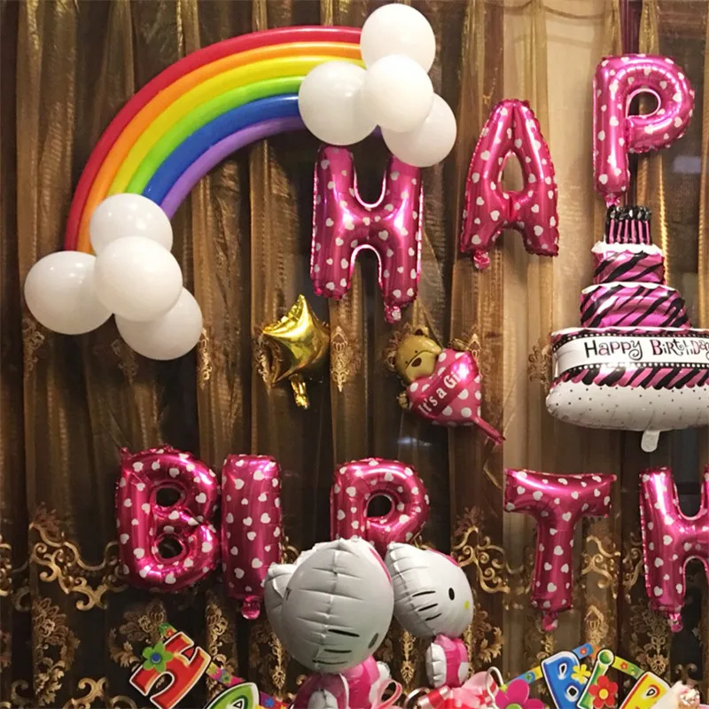 Новые цветные 17 шт. 260 волшебных радужных шаров Длинные воздушные шары для