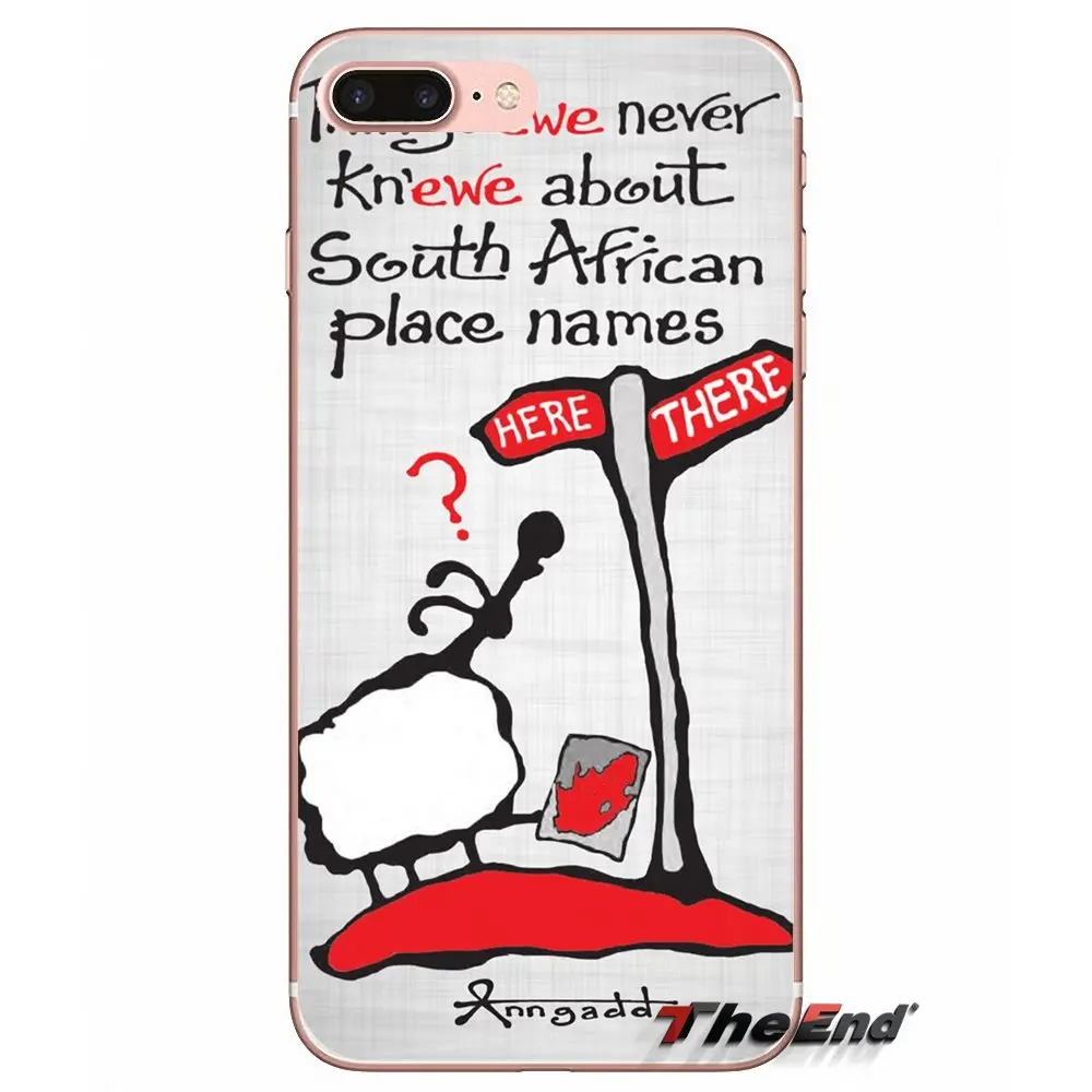 South Africa Cartoon Transparent TPU Cases For Samsung Galaxy S2 S3 S4 S5 MINI S6 S7 edge S8 S9 Plus Note 2 3 4 5 8 Coque Fundas | Мобильные