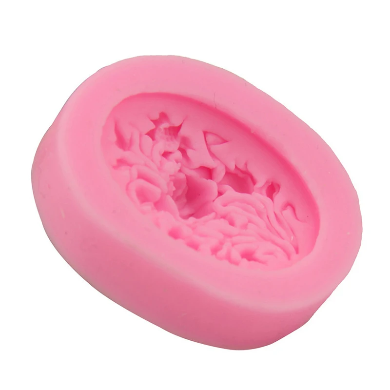 Oval Flower Shape Silicone Soap Mold Candy Chocolate Diy Cake Decorating Fondant Molds Kitchen Baking Mould | Дом и сад