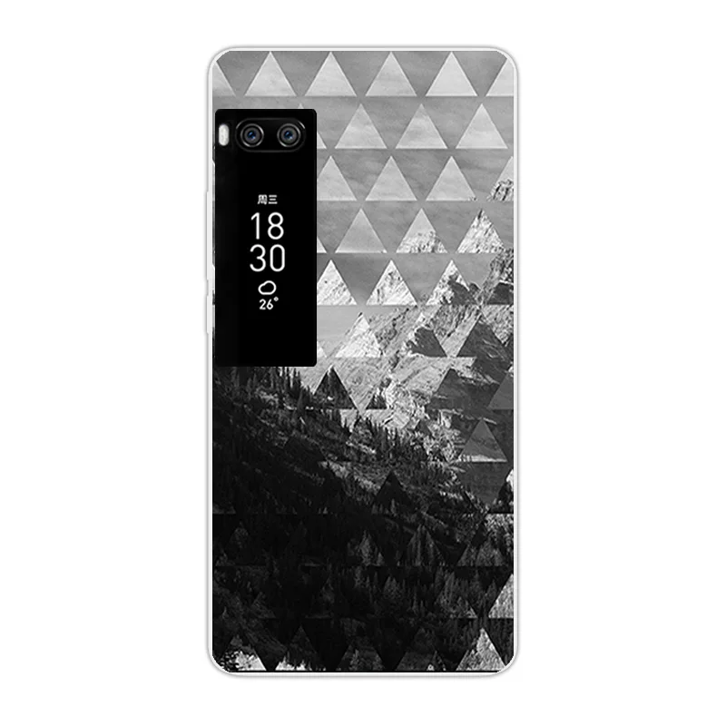 Для Meizu Pro 7 силиконовый тонкий ТПУ чехол для задней панели Защитный Ультра Fundas 5 2