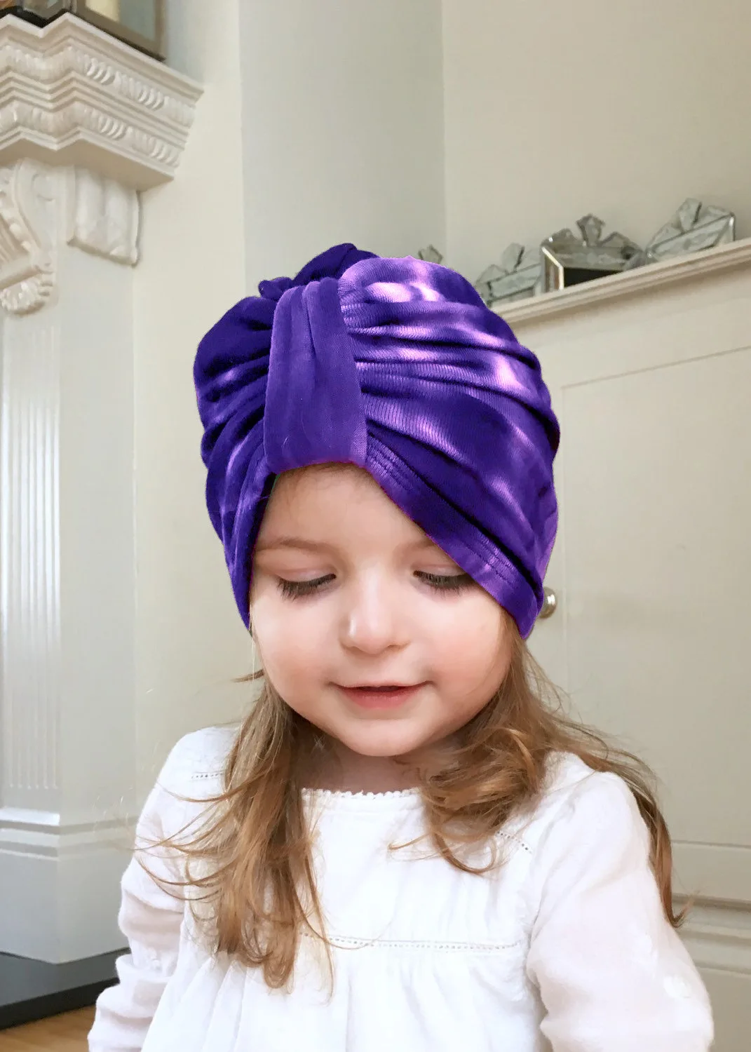 Детская шапочка тюрбаны с бантиком для новорожденных топ малышей узлом подарок