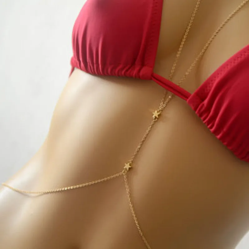 Сексуальная цепочка для тела подвеска в виде звезды на талию подарок Пляжное