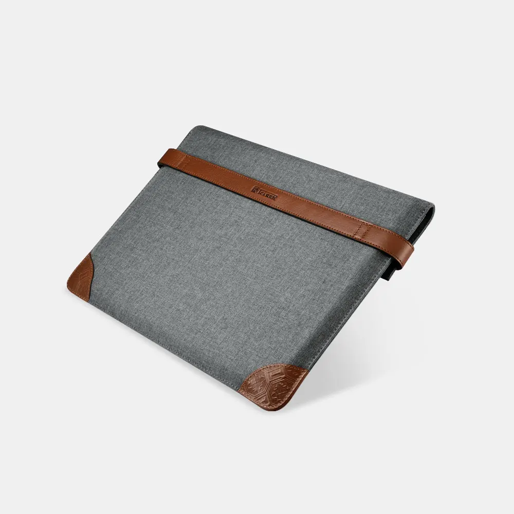 Icarer бренд для iPad Pro 12 9 чехол ткань + кожаный рукав планшета с двумя кнопками