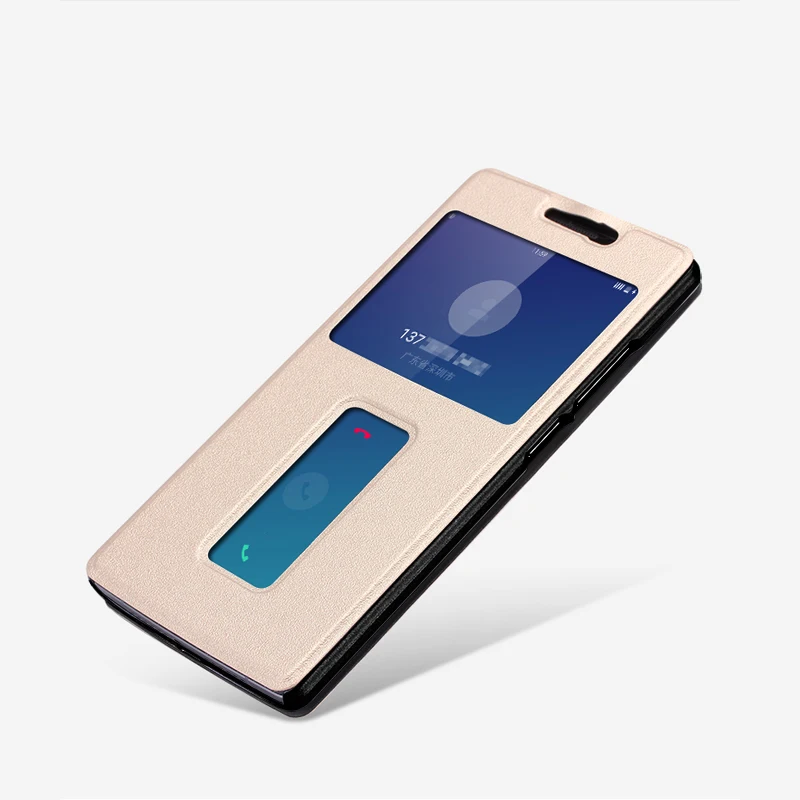 В наличии! Oneplus two 2 Чехол с открытым окном откидной A2001 smart wake up lether чехол задняя