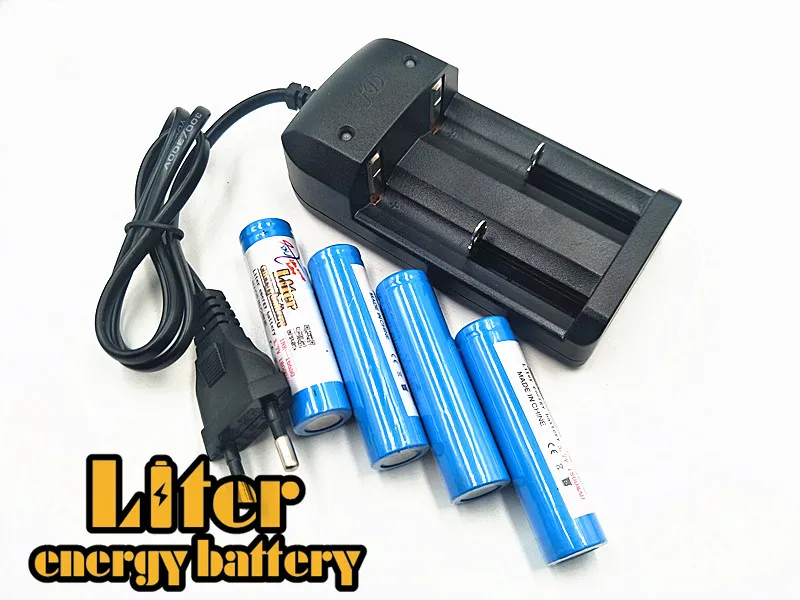 Литровый аккумулятор 3 7 V 16650 1800mAh литий ионный + зарядное устройство для