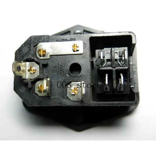 15A/250V 3pin AC Мощность розетка с клавишный выключатель питания слитный красный 4 |