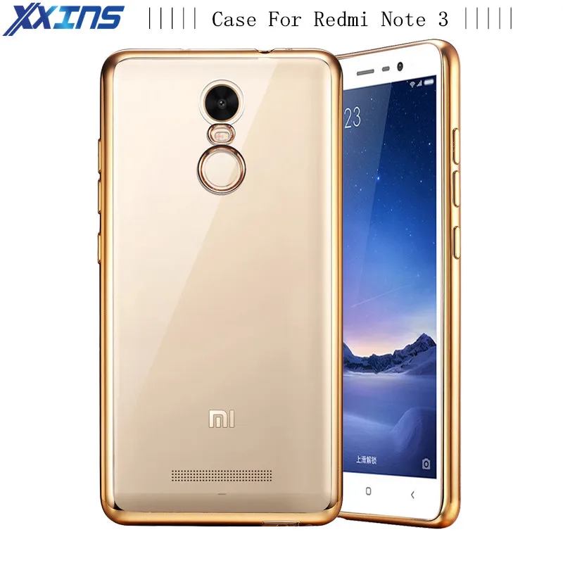 Ультра тонкий Гальванизируйте зеркало Прочный чехол для телефона Xiaomi Redmi Note 3 ТПУ