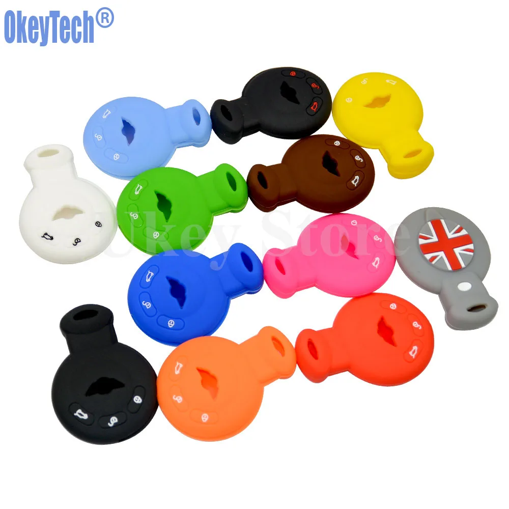 OkeyTech силиконовый чехол ключ для BMW Mini Cooper S Roadster R55 R56 R57 R58 R59 оболочки Авто Запчасти