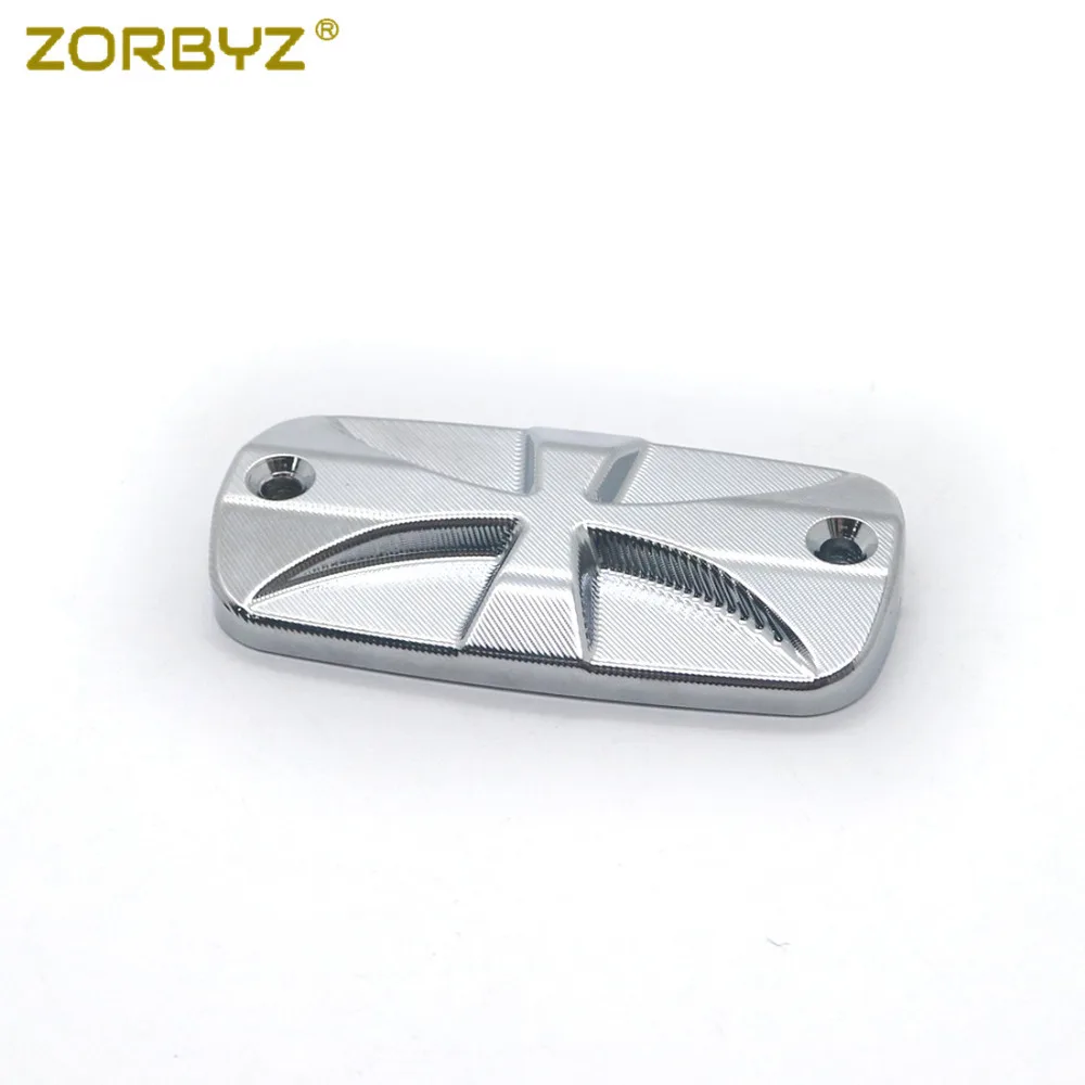 ZORBYZ мотоциклетная хромированная алюминиевая Крестовая передняя крышка