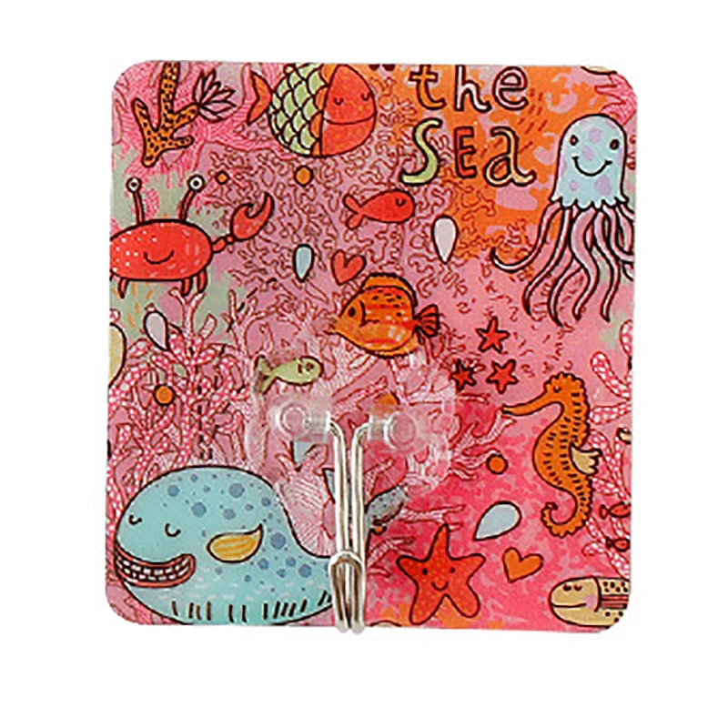 

Cute Cartoon Strong Sticky Hooks Hangers Organizer Wall Hanging Self-adhesive Heavy Duty Hooks Decor Hooks for Kitchen Bathroom