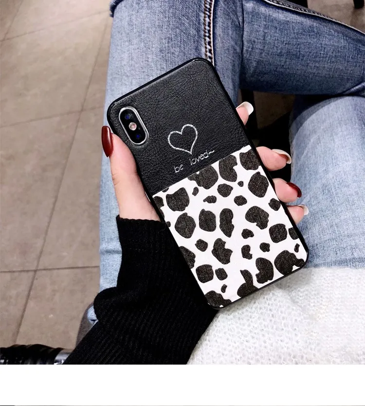 Роскошный чехол из искусственной кожи с леопардовым принтом для Iphone Xs Max Xr Мягкий