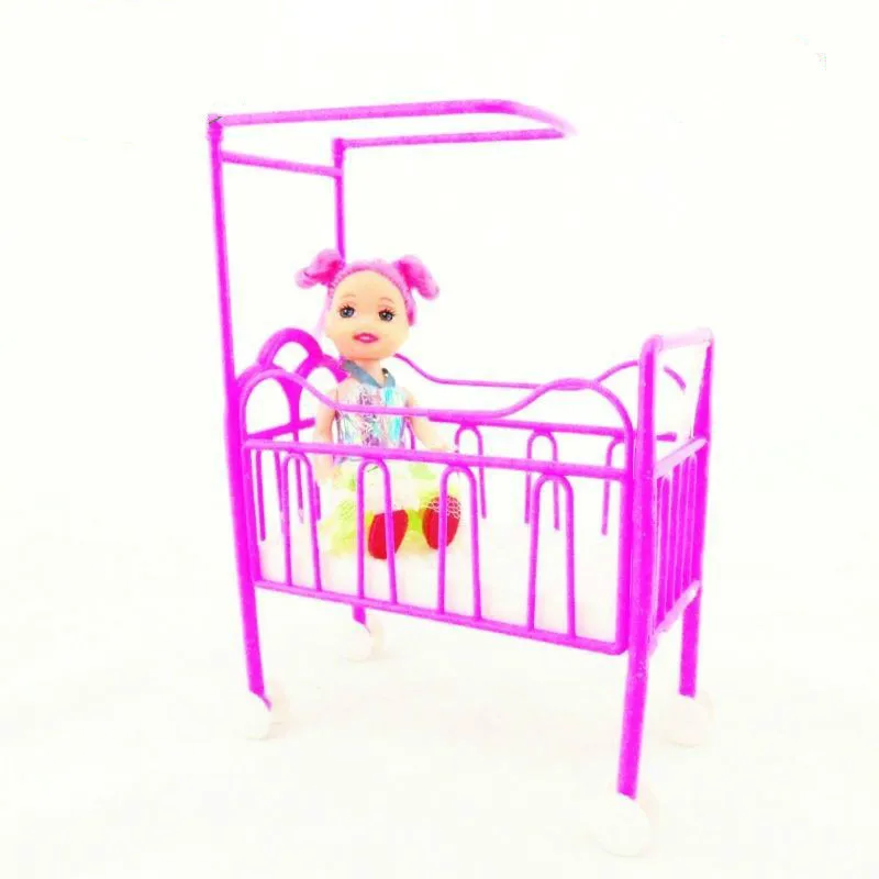 Бесплатная доставка 1 шт. куклы Малый кровать игрушки аксессуары детские для