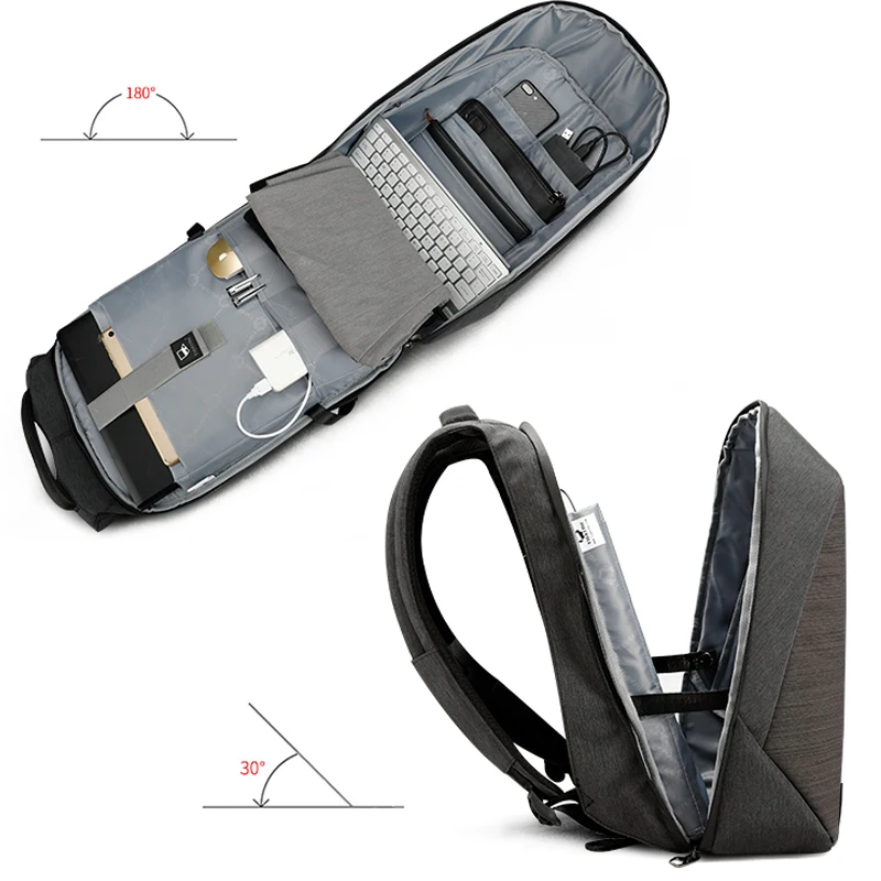 Tigernu Многофункциональный USB зарядки мужчины 15 дюймовый ноутбук рюкзаки для подростков Модные мужские Повседневная Multi USB Зарядка Мужчины 15 дюймов Ноутбуки Рюкзаки для Подростка Мода Мужской Женский Путешествия