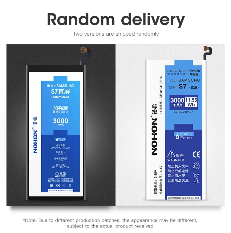 NOHON EB-BG930ABE Батарея для samsung Galaxy S7 S6 Edge Plus S5 S4 NFC S3 S8 G930F G935F G920F G925F G928F G900F G950F акумуляторная батарея