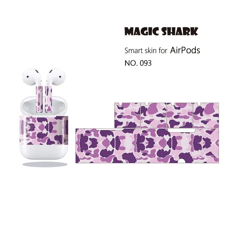 Magic Shark новый модный камуфляжный чехол в стиле милитари для Apple Airpods 19 типов 087-105 2019