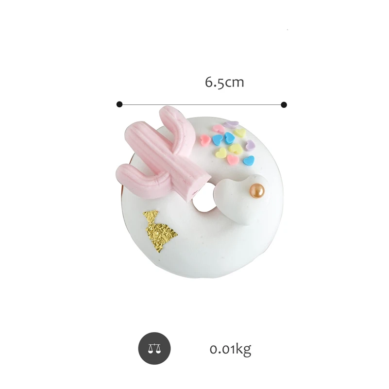 Artificial ice cream cake simulation donut toy window decoration fake snack ice cream ins wind donut Exquisite Gift for Girl