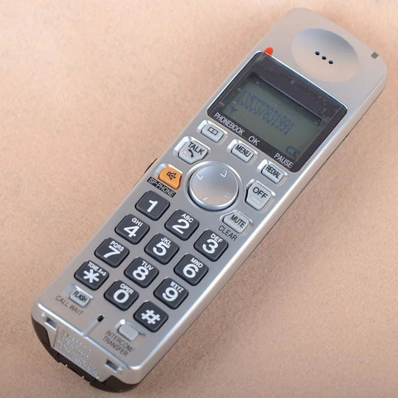 Dect 6 0 Цифровая беспроводная система ответа телефон с ID звонка Handfree подсветка