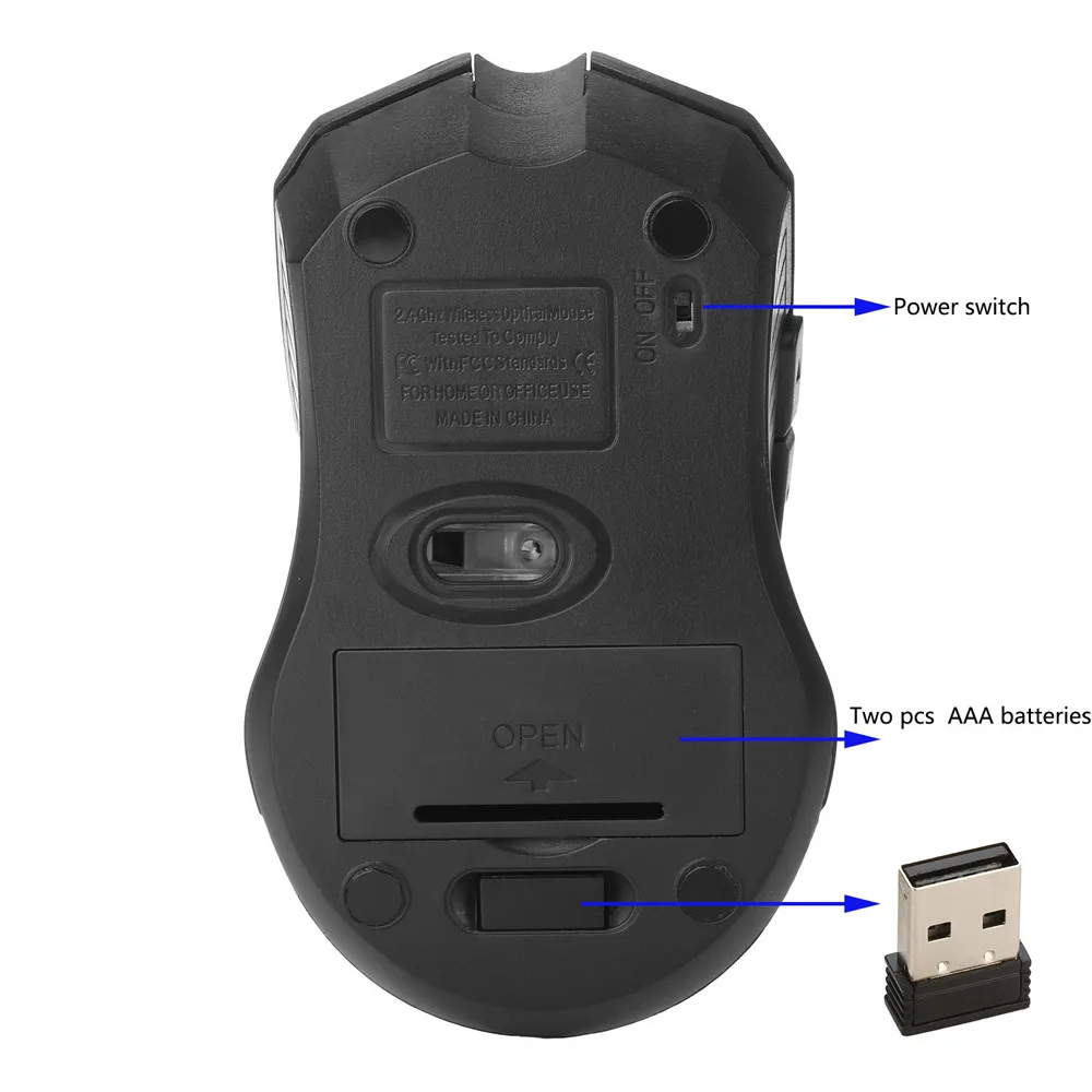 Беспроводная мышь VOBERRY с Bluetooth 2 4 ГГц перезаряжаемая светодиодный оптический
