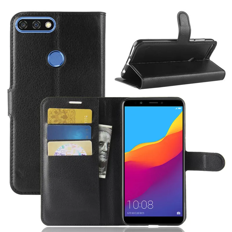 Флип чехол для Huawei Y7 2018 Роскошный телефона из искусственной кожи дюймов