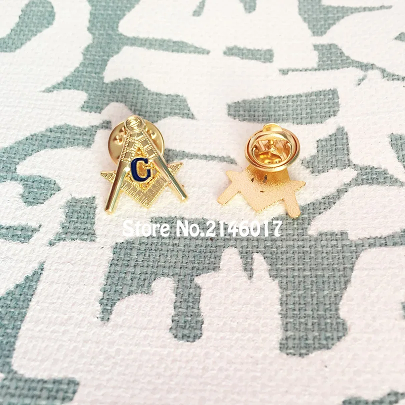 10 шт. квадратный компас булавка для лацкана металлическое ремесло масонский