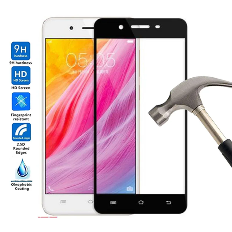 

Full Cover Tempered Glass For VIVO Y55 2.5D Coverage Screen Protector For VIVO Y55 Tempered Glass film