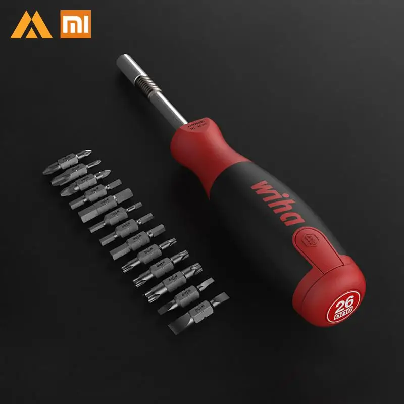 Xiaomi Mijia отвертка Wiha 26 в 1 стали Xaomi магнитные биты домашний комплект Xioami Инструменты для ремонта
