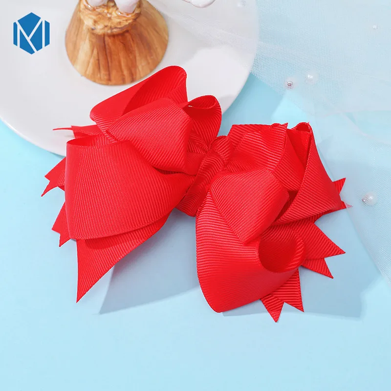 Заколки для волос с бантом девочек 1 шт. 5 дюймов ленты Детские аксессуары детские