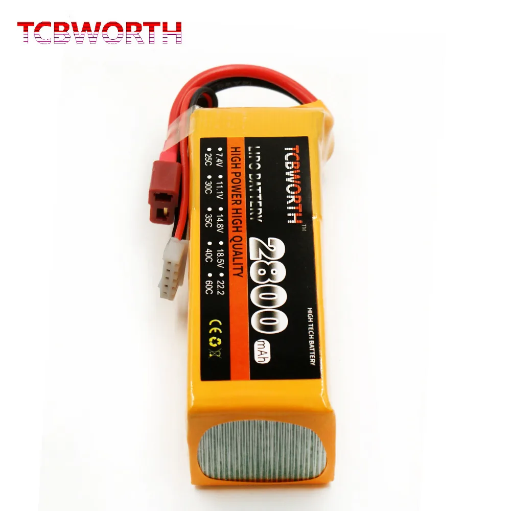 TCBWORTH RC 2S LiPo батарея 7 4 V 2800mAh 35C Max 70C для РУ самолет квадротор вертолет литий ионная