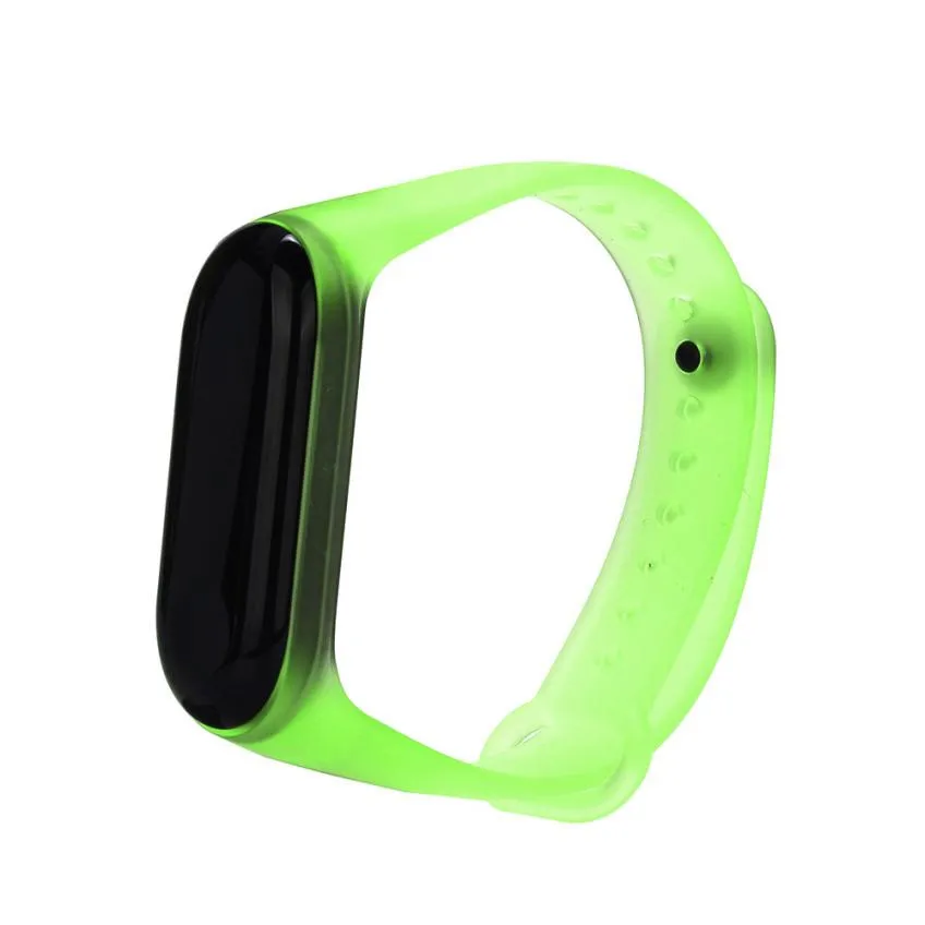 Прозрачный силиконовый сменный браслет на запястье для XiaoMi Mi Band 3 Носимых
