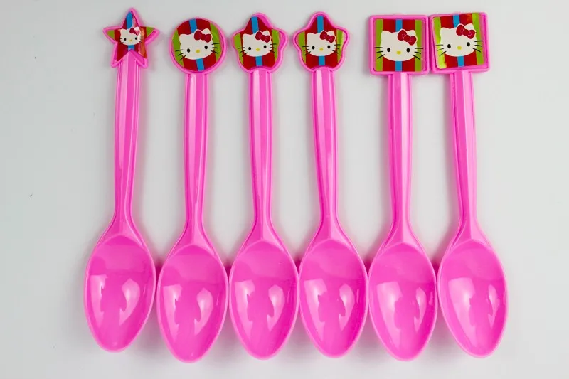 78 шт. рисунок Hello Kitty тема для 6 детей день рождения посуда розовый мультфильм
