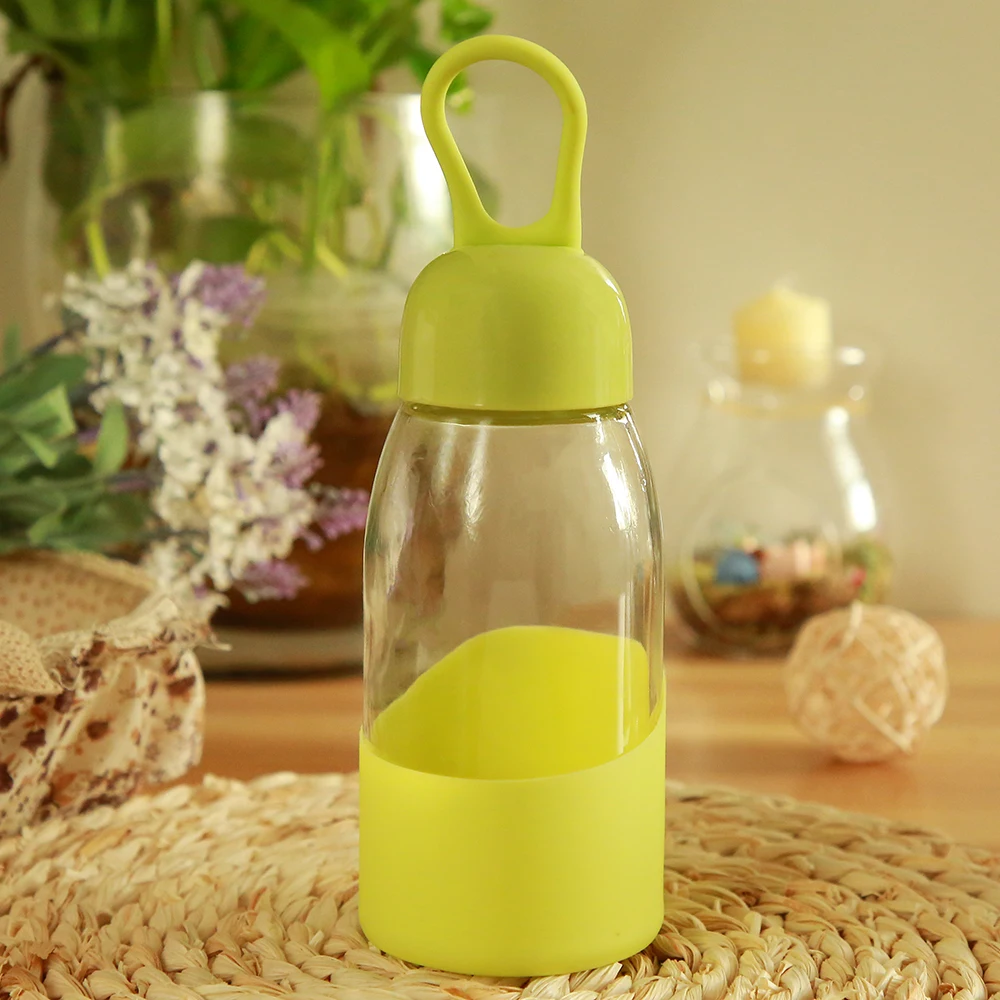Переносная бутылка для путешествий. Новый дизайн из прозрачного стекла для питья воды и чая.