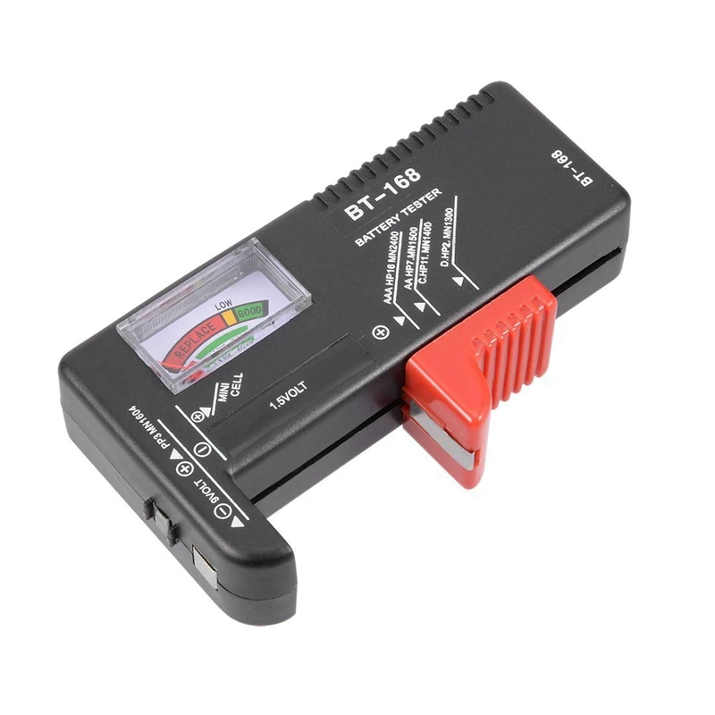 BT168 Универсальный тестер проверки батареи для AA AAA C D 9V 1 5 V кнопочных
