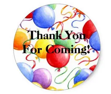 

1.5inch Thank You Stickers Party Balloons Roun