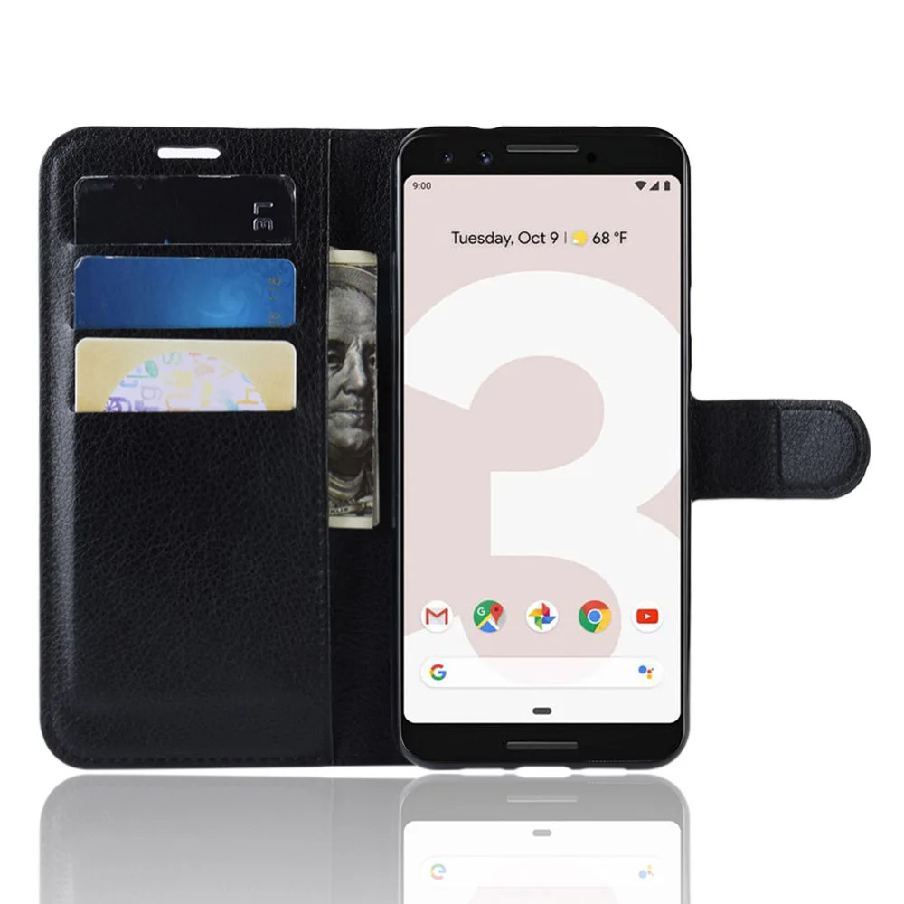 Для Google Pixel 3a чехол Lichi кожаный флип-чехол для телефона G020A/E/F/G/H кошелек