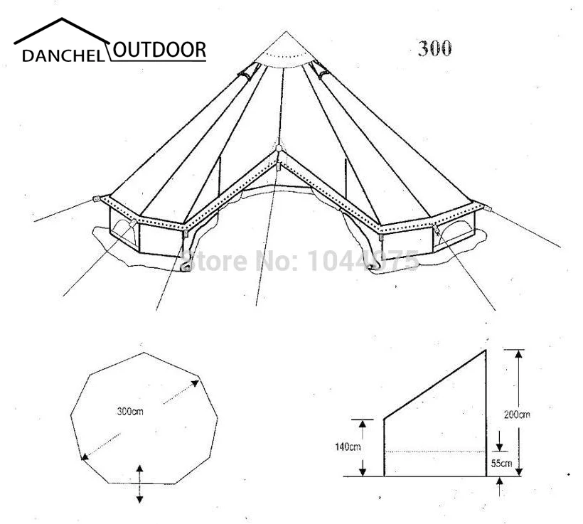 D& R 3 Metter 10 футов Диаметр брезентовый колокольчик палатка открытый всесезонный солнцезащитный тент путешествия Glamping Tipi водонепроницаемый Семейный Кемпинг 3 м