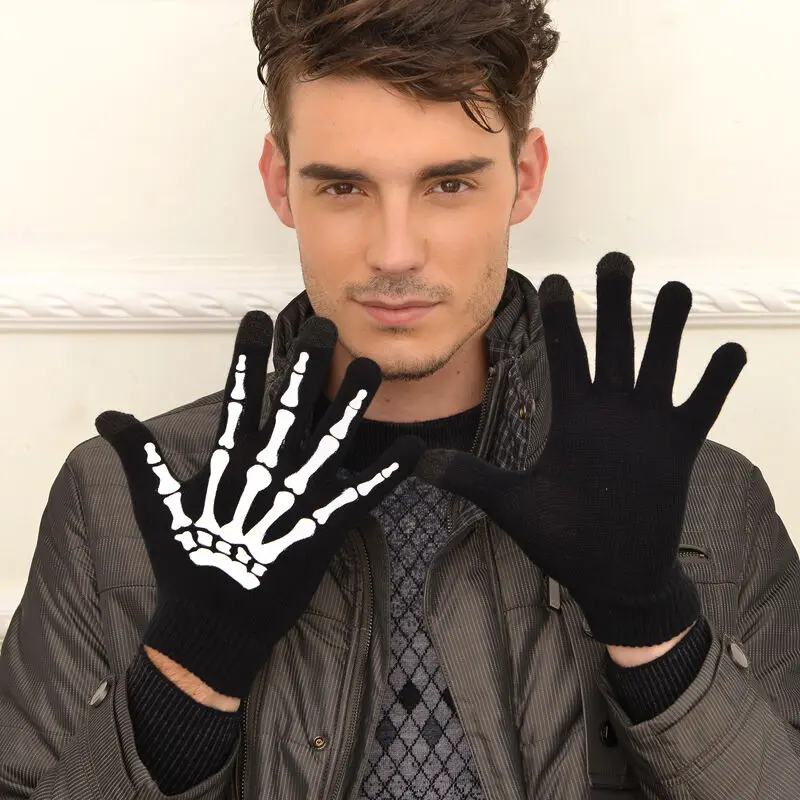 Новые модные зимние осенние вязанные перчатки с когтями призрака Волшебные