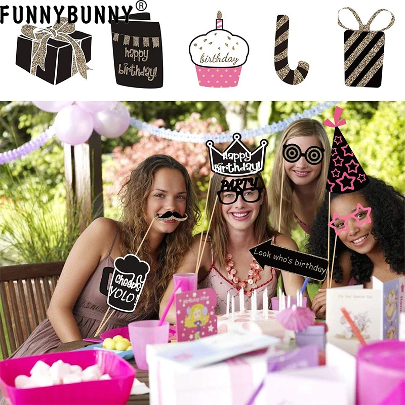 Фотофон FUNNYBUNNY на день рождения реквизит для вечеринки набор выпускного вечера