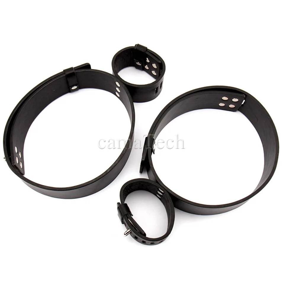 CamaTech из искусственной кожи запястья и манжеты для ног Комплект Фетиш