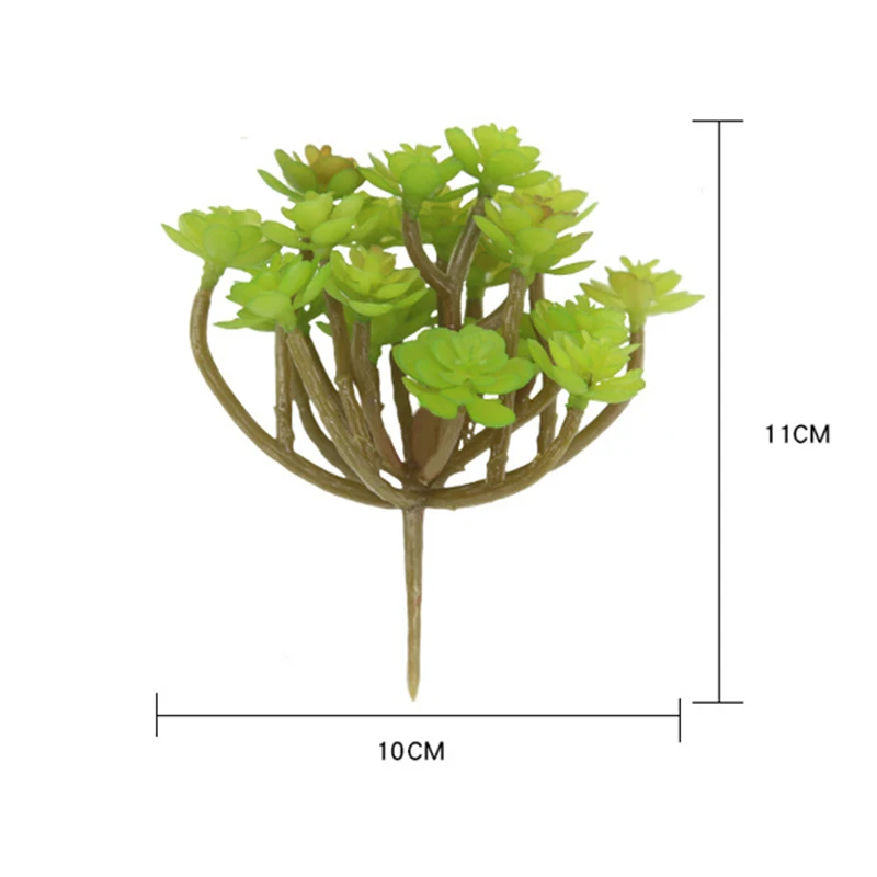 Mini Land Lotus Shrubs 24 heads Miniature Landscape Garden Wedding Artificial Plant Home Green DIY Decoration Fake Succulent | Дом и сад