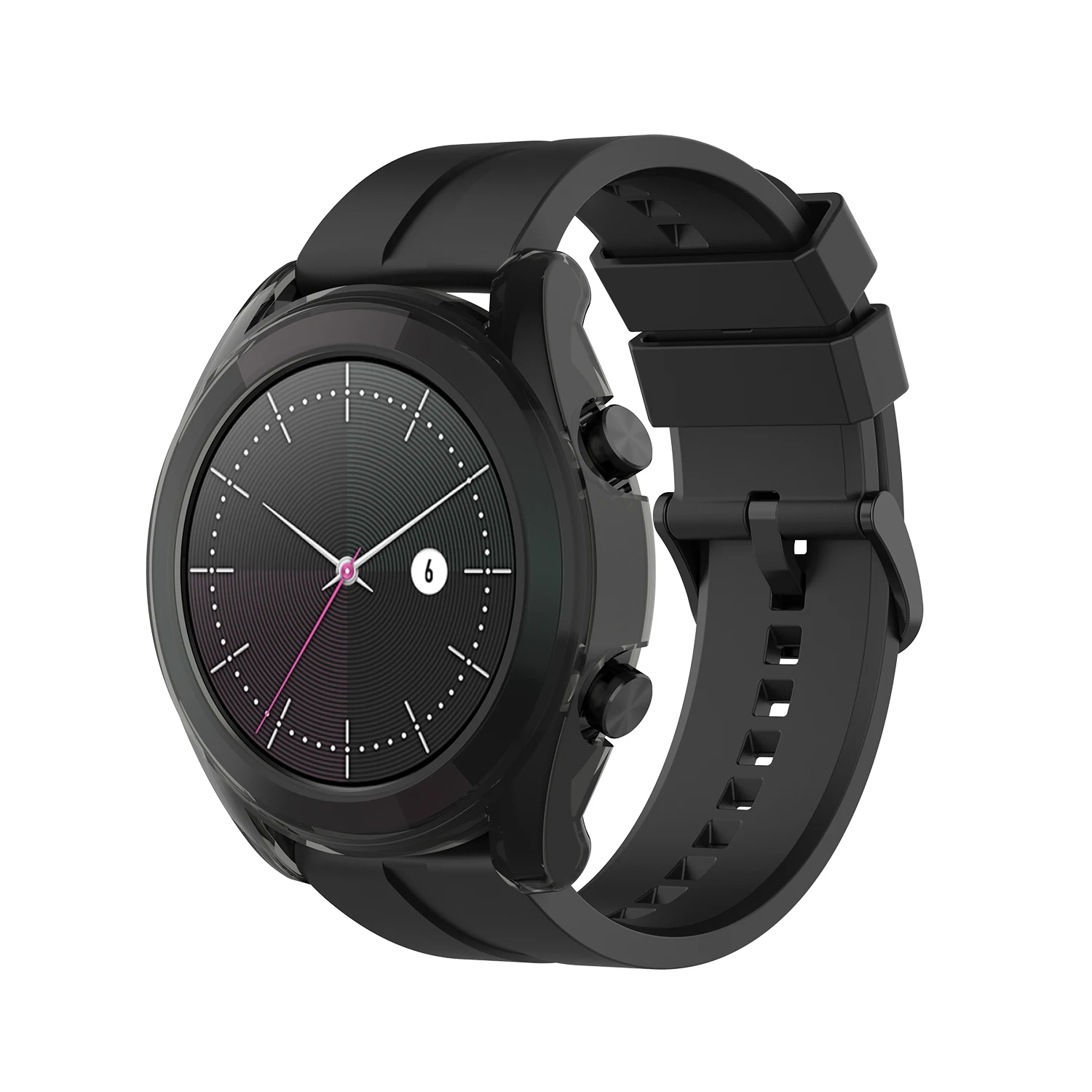 Ремешок для huawei Watch GT, силиконовый ремешок для часов+ чехол из ТПУ для huawei GT, часы для активного/элегантного/спортивного/модного