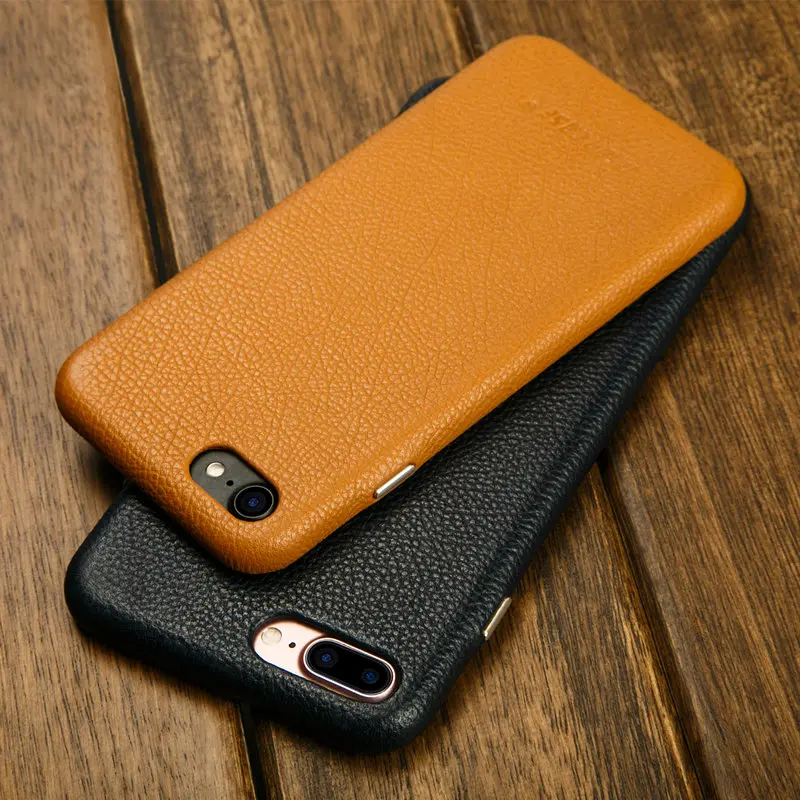 Jisoncase чехол из натуральной кожи для iPhone 7 Plus с защитой от царапин роскошная тонкая