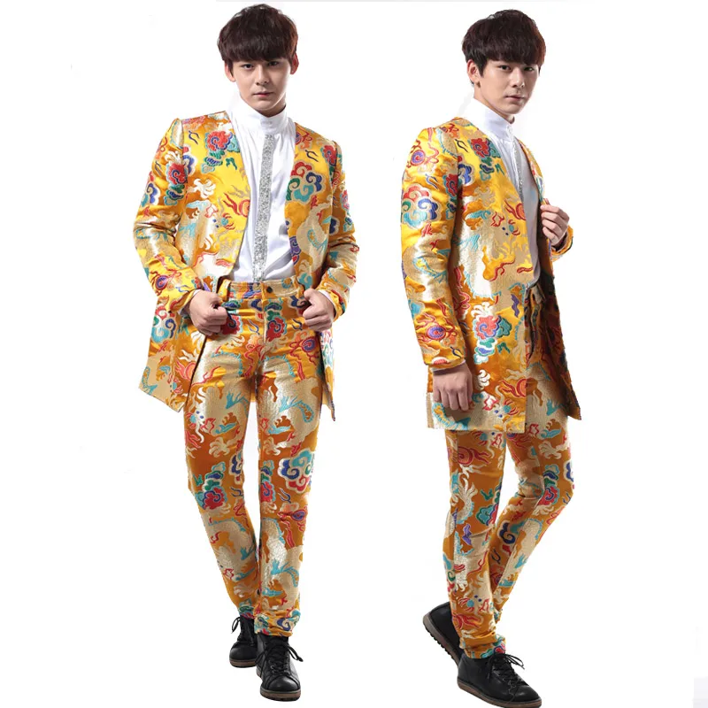 

S-5XL!!! 2018 hanfu chinese style tang suit wedding dress costume clothes embroidery robes costume The singer's clothing