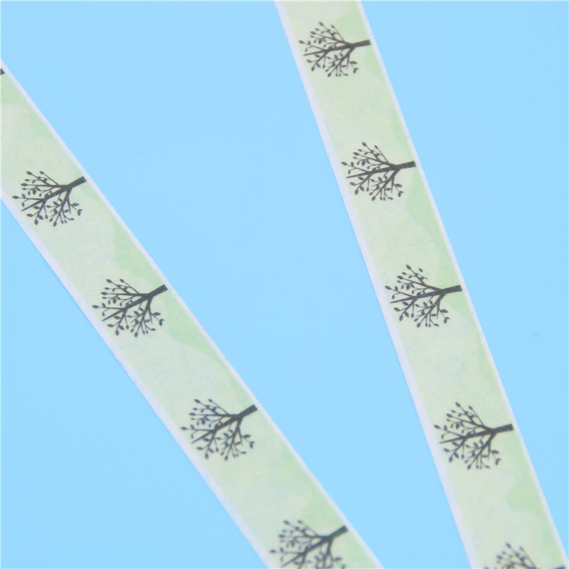 1 шт. 15 мм * 5 м Дерево Узор Золотая фольга печать японский Васи декоративная