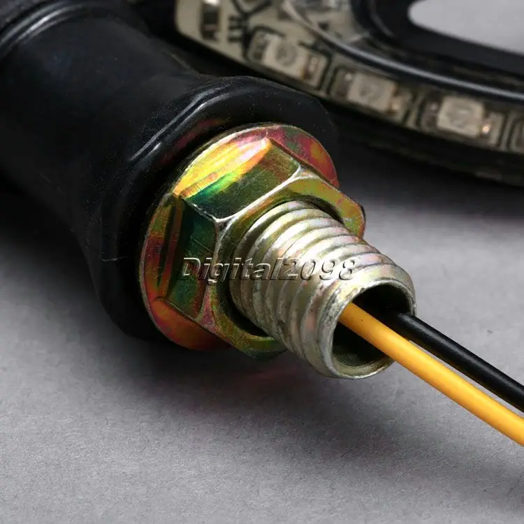 Yetaha 4Pcs Motorbike Turn Signal Indicators Universal 12 LED Motorcycle Amber Light Blinker Lights lamp For Honda Yamaha |