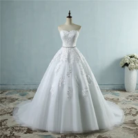 zj9032 strapless bride wedding dress european and american pregnant princess wedding dress large size customer made