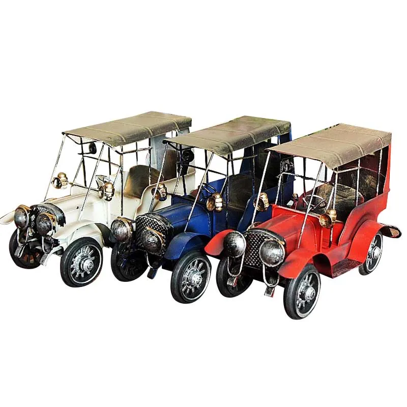 Metal Craft Vintage Car Model Collection Home Decoration Office Desk Decor Iron Accessories | Дом и сад
