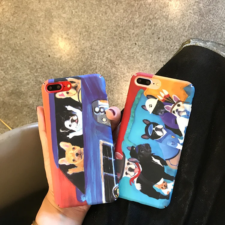 Жесткий Чехол для iPhone 6 6S случае воды бульдог имиджевый задняя крышка 7 Plus/8 плюс 5.5